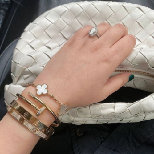 Bracciale Chiodo Elegante con Zirconi