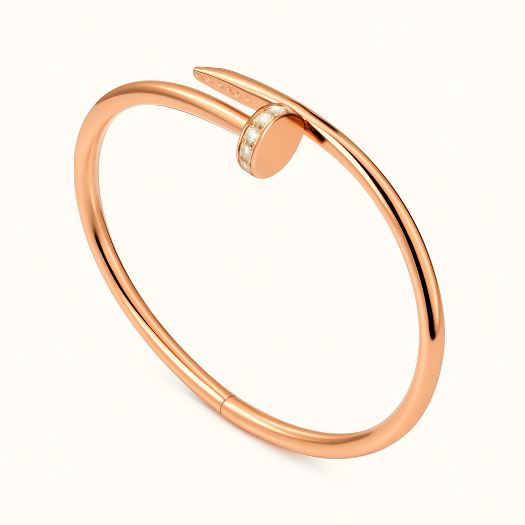 Bracciale Chiodo Elegante con Zirconi