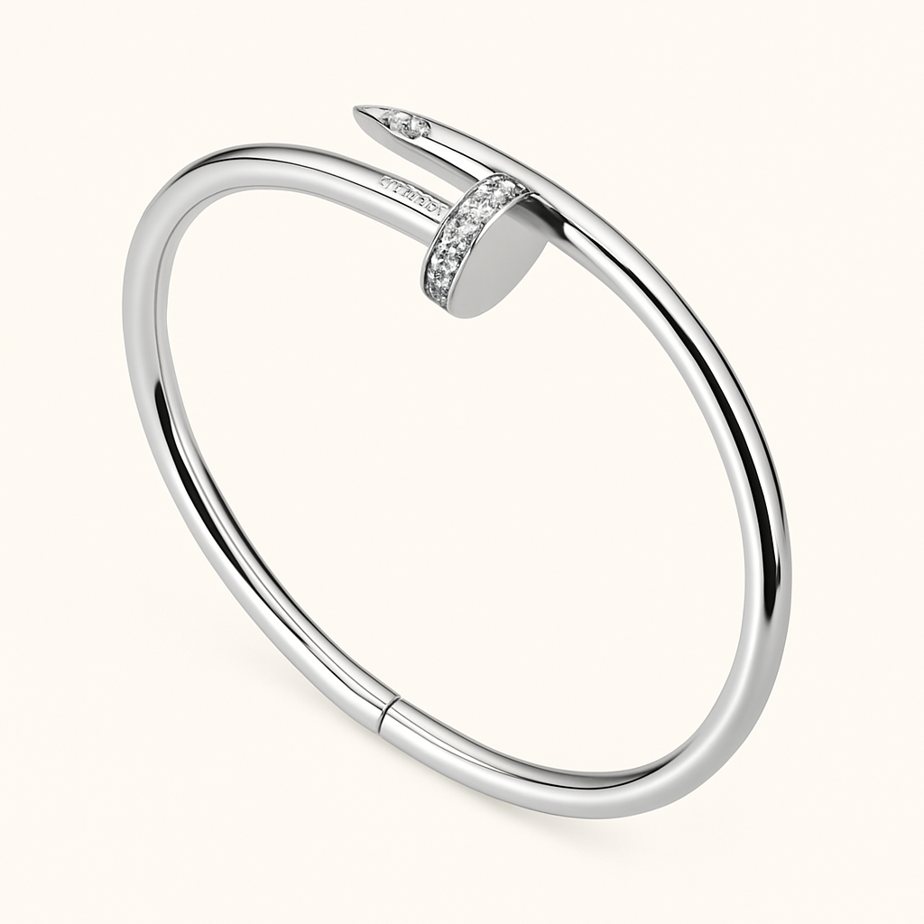 Bracciale Chiodo Elegante con Zirconi