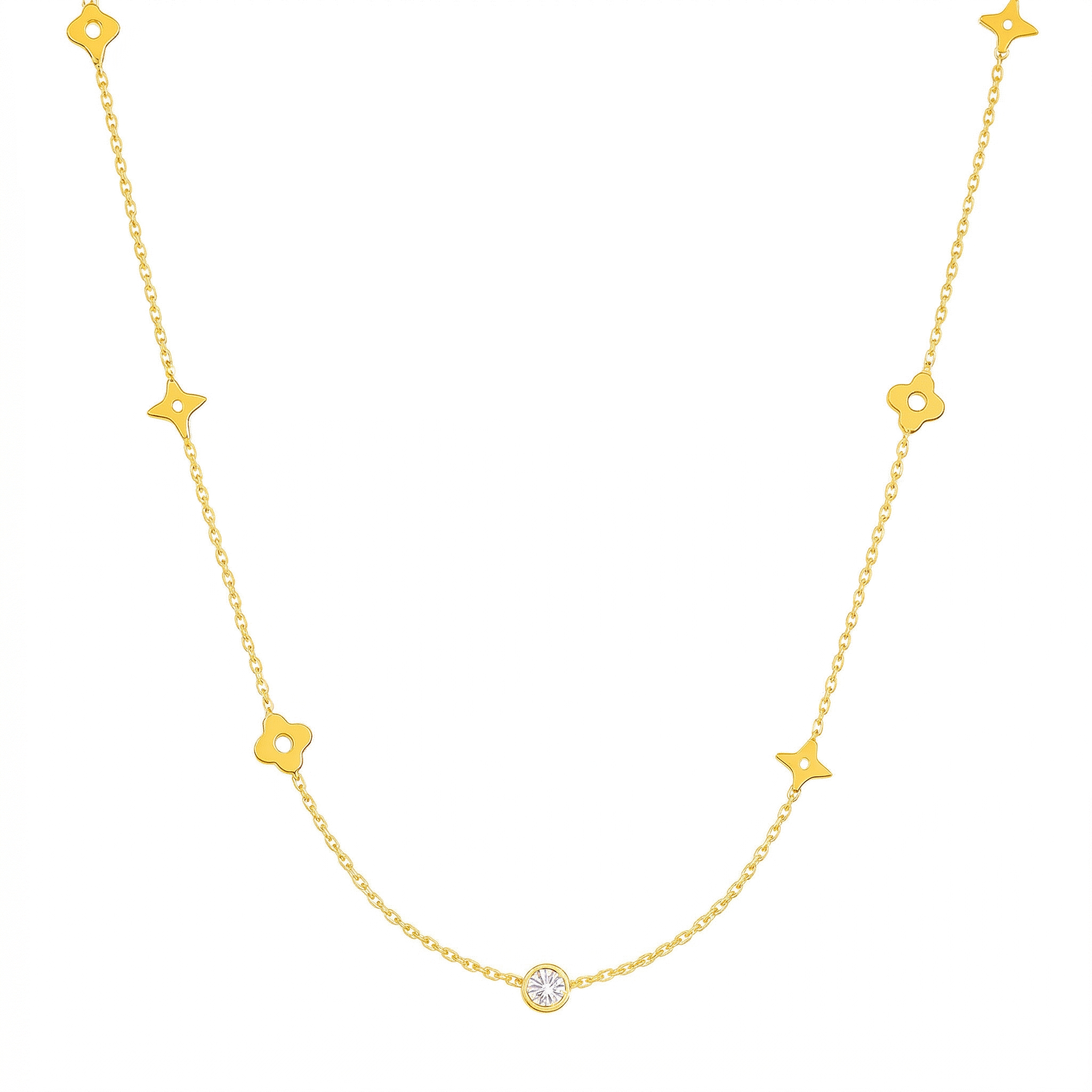 Collana Quadrifoglio Oro