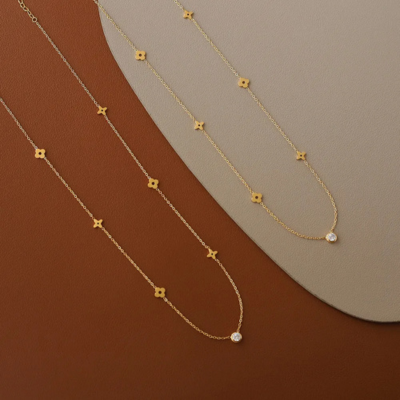 Collana Quadrifoglio Oro